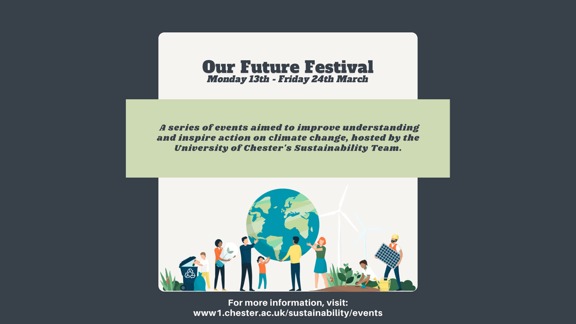 Our Future Festival: Climate Change on the Big Screen: How environmental issues are embedded within popular film & TV