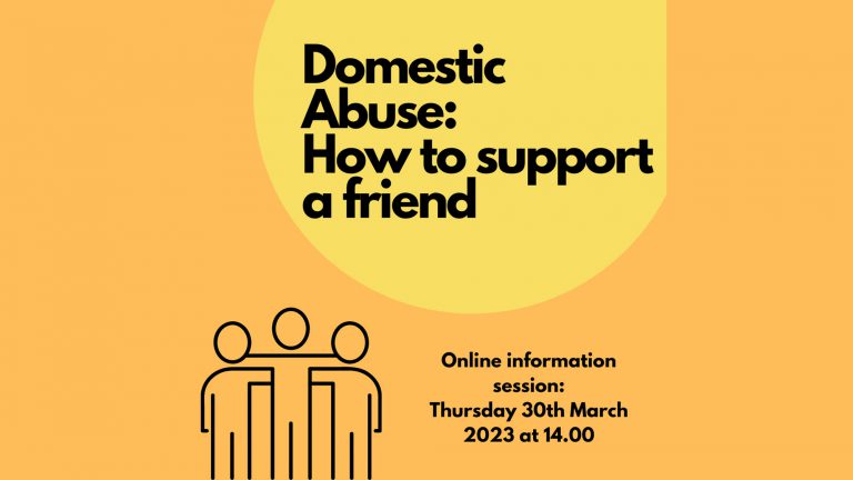 Domestic Abuse – How to support a Friend