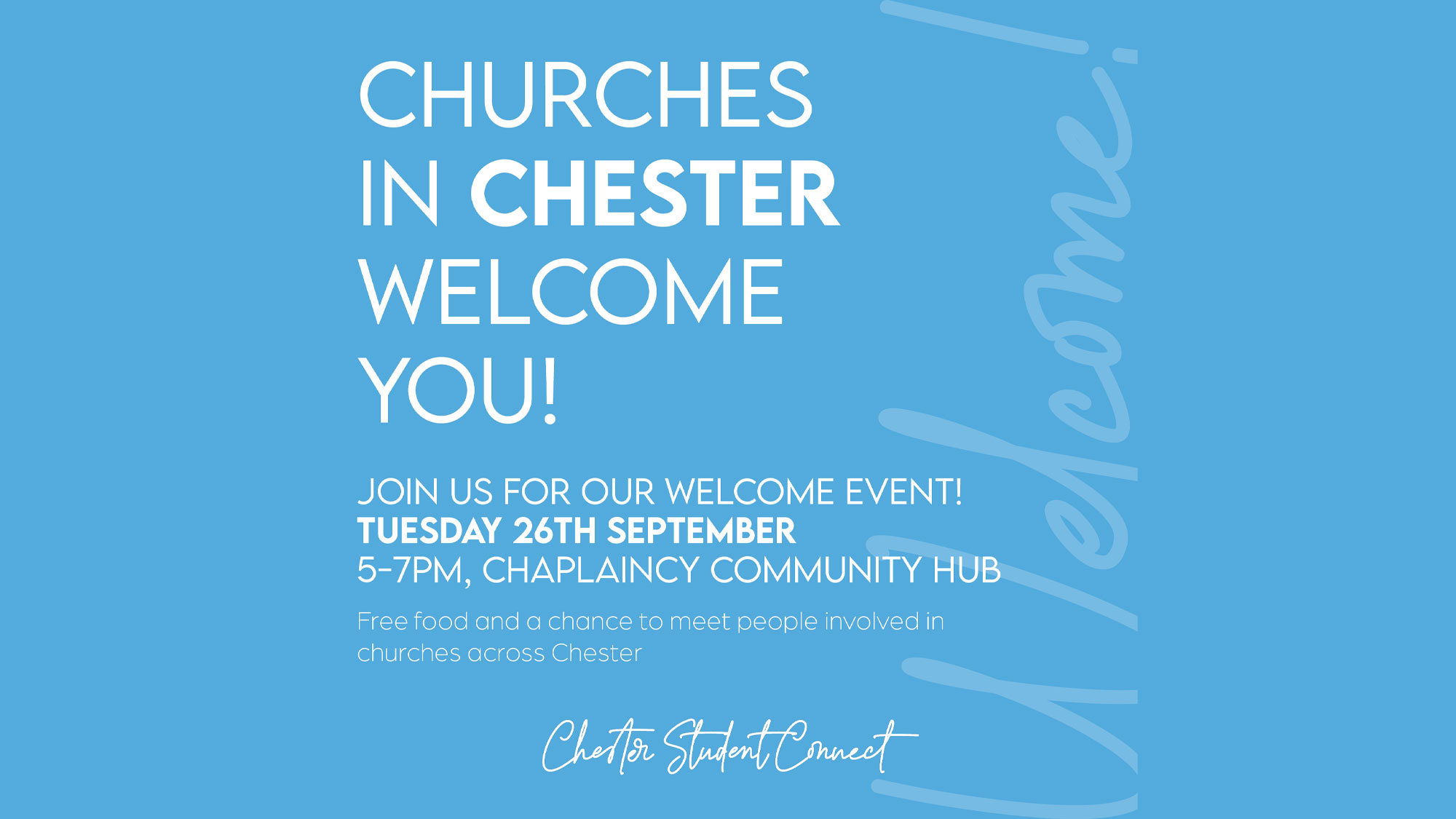 Chester Church Welcome Event