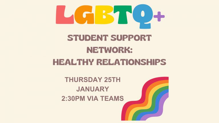 LGBTQ+ Student Support Network: Healthy Relationships