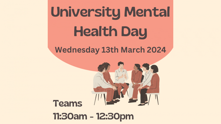 University Mental Health Day Virtual Drop In