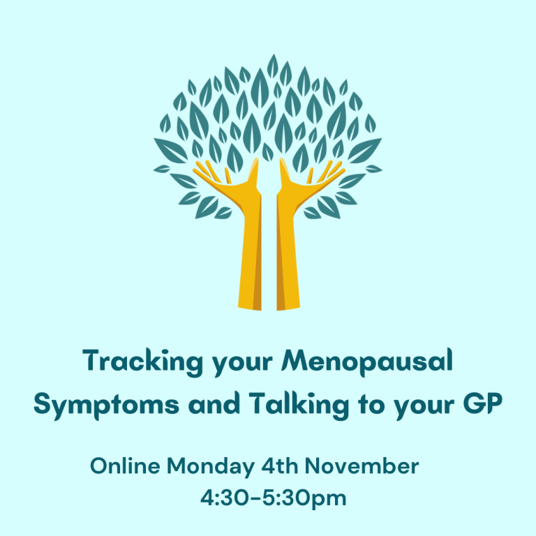 Wellbeing session: Tracking your Menopausal Symptoms and Talking to your GP