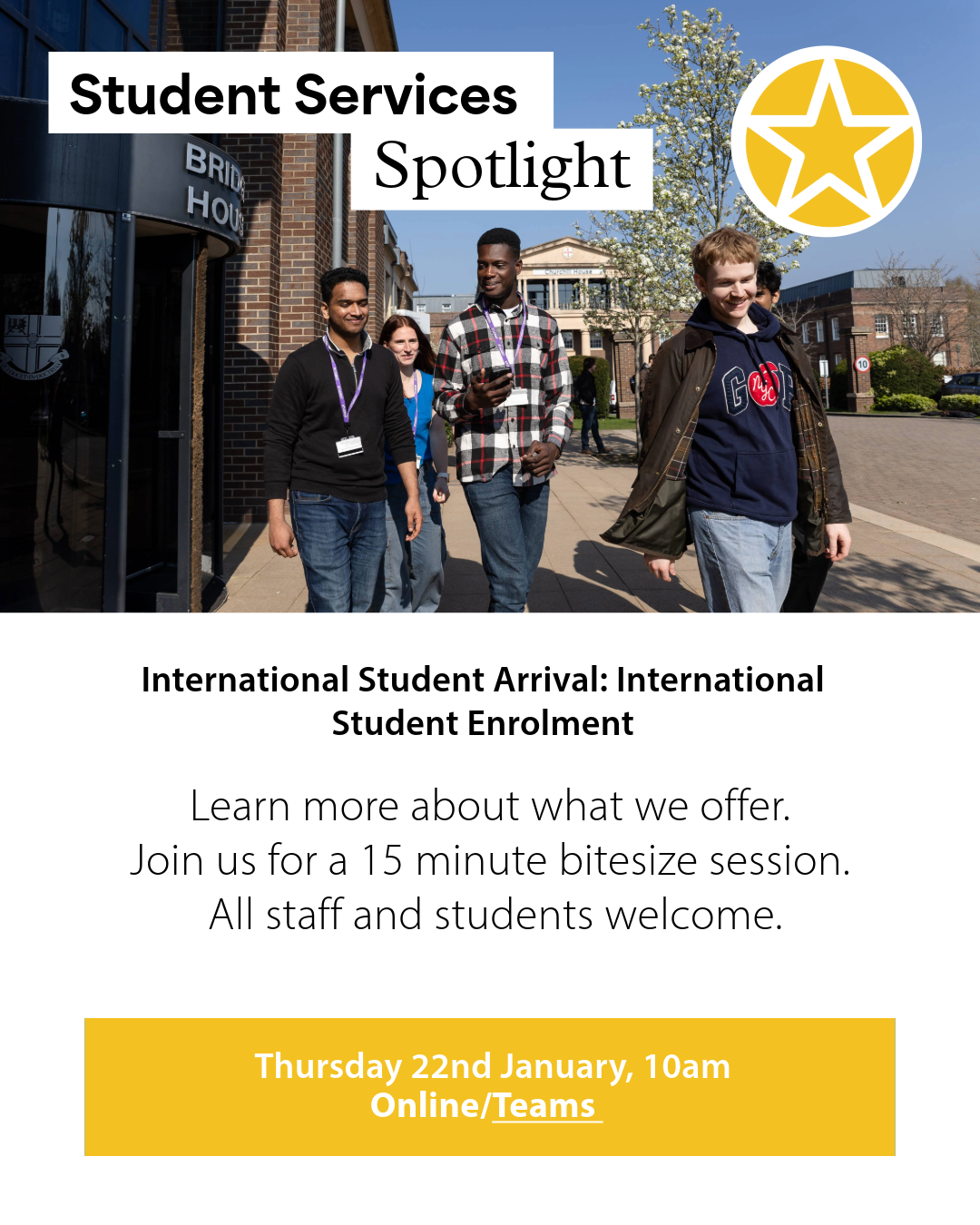 Student Services Spotlight – International Student Arrival: International Student Enrolment