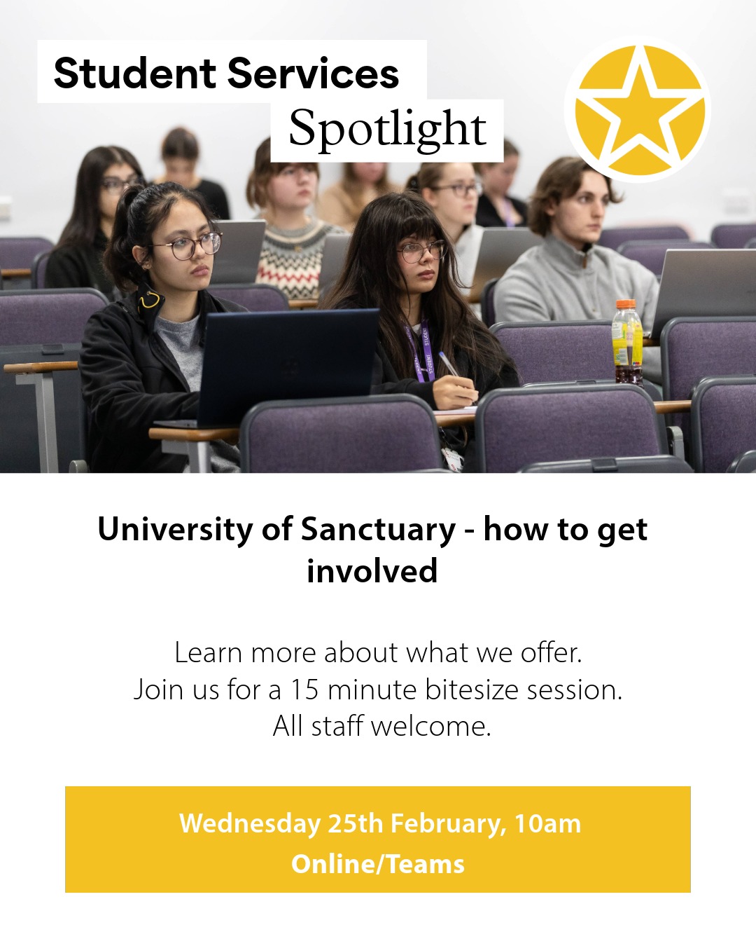 Student Services Spotlight – University of Sanctuary: How to be involved