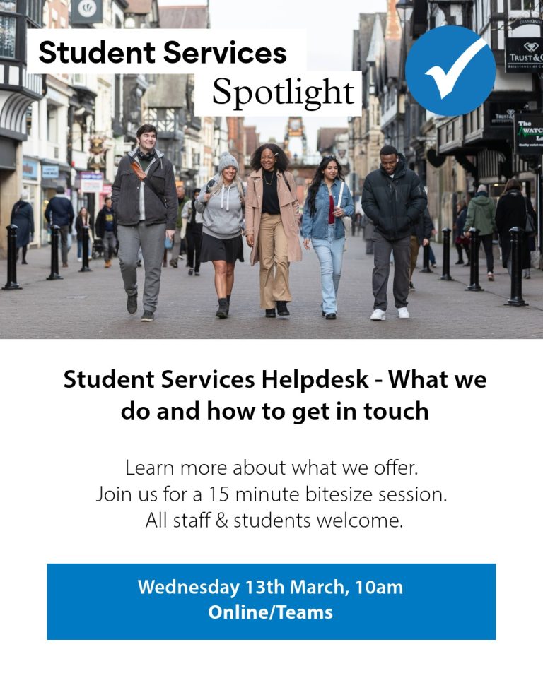 Student Services Spotlight – Student Services Helpdesk