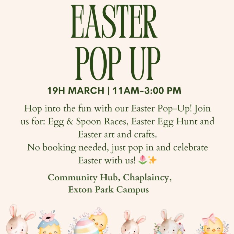 Chaplaincy: Easter Pop‑Up